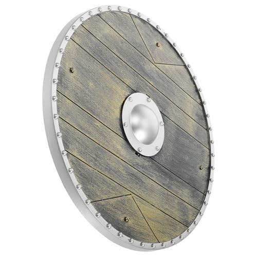 WESIEVYA Mittelalterliches Rund-Schild Spielzeug Cosplay-Requisite Bühnenrequisite Für Rollenspiele Kostüm Accessoire Leichtes Kunststoff-Design WESIEVYA Mittelalterliches Rund-Schild Spielzeug Cosplay-Requisite Bühnenrequisite Für Rollenspiele Kostüm Accessoire Leichtes Kunststoff-Design von WESIEVYA