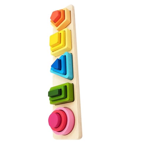WESIEVYA Montessori Geometrisches Holzspielzeug für Kleinkinder Geometrische Formen Sortier und Stapelturm Farbverlaufendes Kognitives Lernspielzeug Feinmotorik und Farberkennung Langlebig WESIEVYA Montessori Geometrisches Holzspielzeug für Kleinkinder Geometrische Formen Sortier und Stapelturm Farbverlaufendes Kognitives Lernspielzeug Feinmotorik und Farberkennung Langlebig von WESIEVYA