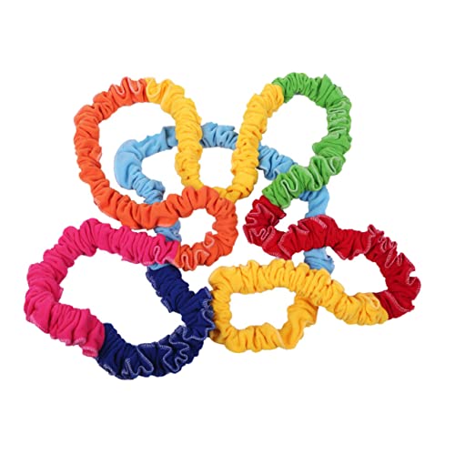 WESIEVYA Multifunktionales Trainingsgerät Bunter Elastischer Ring Superelastisches Reißfestes für Indoor und Outdoor Sport Schule Bunte Spielfarbe Zufällige Farbe von WESIEVYA