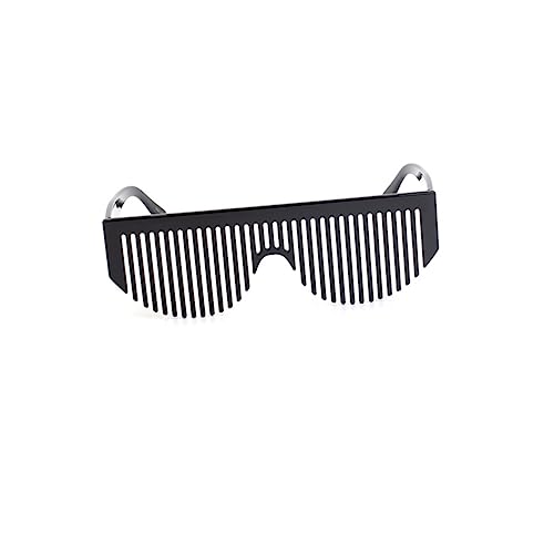 WESIEVYA Partybrille mit Kammfunktion Schwarz Kreative Party Eyewear Witzige Verkleidungsbrille für Damen und Herren Vielseitig Einsetzbar als Frisierhilfe und Partyzubehör WESIEVYA Partybrille mit Kammfunktion Schwarz Kreative Party Eyewear Witzige Verkleidungsbrille für Damen und Herren Vielseitig Einsetzbar als Frisierhilfe und Partyzubehör von WESIEVYA
