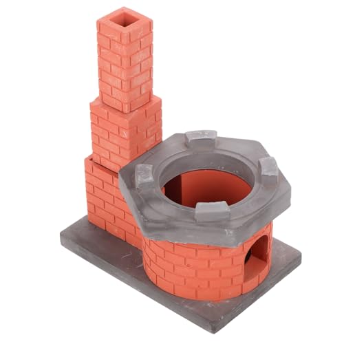 WESIEVYA Mini-Kamin-rundofen Für Puppenhaus Mini-küchenset Authentisches Kochspielzeug Kompakt Sicher Vielseitig Für Kinderrollenspiele von WESIEVYA