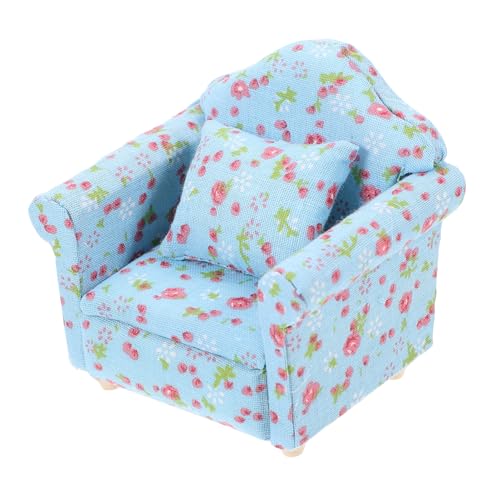 WESIEVYA Puppenhaus Sofa, Puppenhaus Möbel Requisite, Puppenhaus Mini Sofa, Puppenhaus Sofa Ornament, Mini Sofa, Mini Möbelschmuck, Mini Möbel, Mini Ornament von WESIEVYA