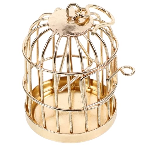 WESIEVYA Miniatur Vogelkäfig Dekoration Halboffene Hängende Vogelkäfig Ornamente Für Mikrogarten Puppenhaus Zubehör Für Vogelliebhaber WESIEVYA Miniatur Vogelkäfig Dekoration Halboffene Hängende Vogelkäfig Ornamente Für Mikrogarten Puppenhaus Zubehör Für Vogelliebhaber von WESIEVYA