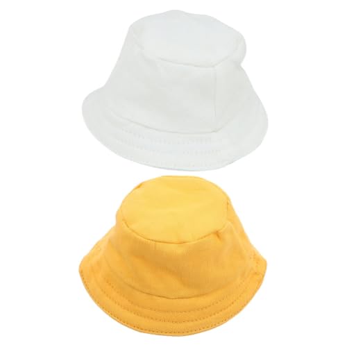 WESIEVYA Puppenmützen-Set 2 Stück Mini-hüte Zum Basteln Miniatur-puppenkopfbedeckung Polyester Weich Und Für Puppendekorationen von WESIEVYA