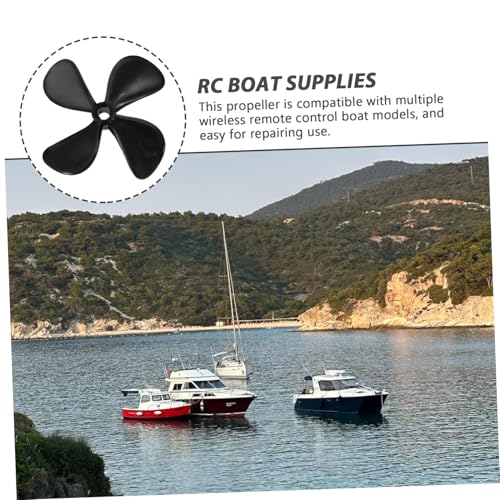 WESIEVYA Rc Boot Propeller Vierblatt Kunststoff Bohrung Robust Ersatzteil für Rc Boot Zubehör Passend für Modell Angel Frachtschiffe Einfache Montage ohne Spezialwerkzeug WESIEVYA Rc Boot Propeller Vierblatt Kunststoff Bohrung Robust Ersatzteil für Rc Boot Zubehör Passend für Modell Angel Frachtschiffe Einfache Montage ohne Spezialwerkzeug von WESIEVYA