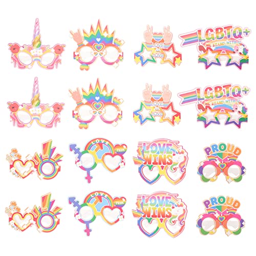 WESIEVYA Regenbogenbrille Aus Papier Partybrillen Für Kinder Lustige Brillen Für Foto-requisiten Kostüm-accessoire Für Geburtstagsparty WESIEVYA Regenbogenbrille Aus Papier Partybrillen Für Kinder Lustige Brillen Für Foto-requisiten Kostüm-accessoire Für Geburtstagsparty von WESIEVYA