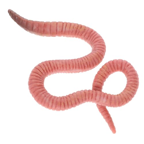 WESIEVYA Regenwurm-modellspielzeug Erde Gefälschter Wurm Kleine Insektenfiguren Rote Würmer Zum Angeln Fischwürmer Wurmspielzeug Regenwurm Insektenmodell Plastik von WESIEVYA