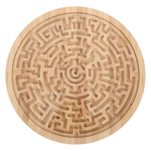 WESIEVYA Rundes Labyrinthspiel aus Holz Pädagogisches Maze Puzzle für Montessori Logikspiel zur Koordinationsförderung Tragbares Lernspiel für Kleinkinder und Familienaktivitäten WESIEVYA Rundes Labyrinthspiel aus Holz Pädagogisches Maze Puzzle für Montessori Logikspiel zur Koordinationsförderung Tragbares Lernspiel für Kleinkinder und Familienaktivitäten von WESIEVYA