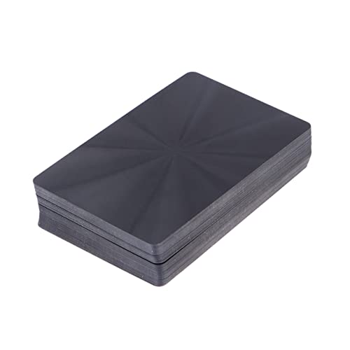 WESIEVYA Einfarbig Schwarze Spielkarten Mit Kreativem Muster Pokertisch-brettspiel Für Zuhause Bar Büro von WESIEVYA