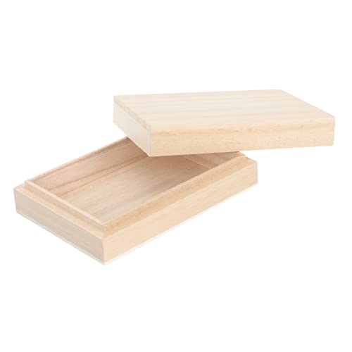 WESIEVYA Holz Spielkarten Aufbewahrungsbox Aus Hochwertigem Paulownia Praktische Kartenbox Für Poker Und Kartenspiele Einfache Reinigung Und Vielseitige Nutzung Für Karten Und Kleine Gegenstände von WESIEVYA