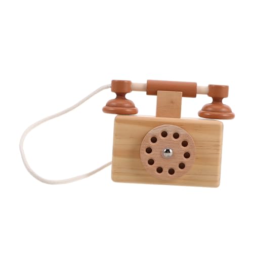 WESIEVYA Spielzeugtelefon Kleinkindertelefone Kleinkindspielzeug altmodische Telefone LCD-Puppenhaus für kinderspielzeug Telefonmodell mit Wählscheibe antikes Telefon Holz WESIEVYA Spielzeugtelefon Kleinkindertelefone Kleinkindspielzeug altmodische Telefone LCD-Puppenhaus für kinderspielzeug Telefonmodell mit Wählscheibe antikes Telefon Holz von WESIEVYA