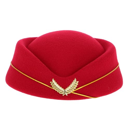WESIEVYA Stewardess Hut, Stewardess Kappe Aus Filz, Flugbegleiterin Kostüm, Kapitänshut, Stewardess Cosplay Kostüm, Flugbegleiterin Kostüm, Flugbegleiter Hüte, Flugbegleiter Hüte, Airline WESIEVYA Stewardess Hut, Stewardess Kappe Aus Filz, Flugbegleiterin Kostüm, Kapitänshut, Stewardess Cosplay Kostüm, Flugbegleiterin Kostüm, Flugbegleiter Hüte, Flugbegleiter Hüte, Airline von WESIEVYA