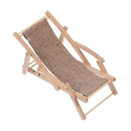 WESIEVYA Miniatur-strandkorbmodell Strandzubehör Gartenmöbel-Set Simulierter Mini-strandstuhl Deko Für Puppenhaus Faltbar Und Stabil Platzsparend Und Praktisch von WESIEVYA