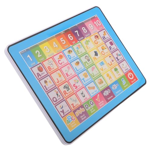 WESIEVYA Tablet mit Touchscreen Multifunktionales Frühkindliches Bildungsspielzeug Zahlenwahrnehmung Interaktive Lernhilfe für Jungen von WESIEVYA