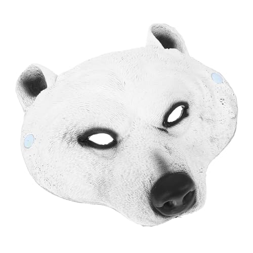 WESIEVYA Halloween Tiermaske Requisite Eisbärmaske Kostüm Einzigartige Partyausrüstung von WESIEVYA