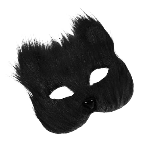 WESIEVYA Halbe Damen Cosplay Maske Plüsch für Halloween Maskerade von WESIEVYA
