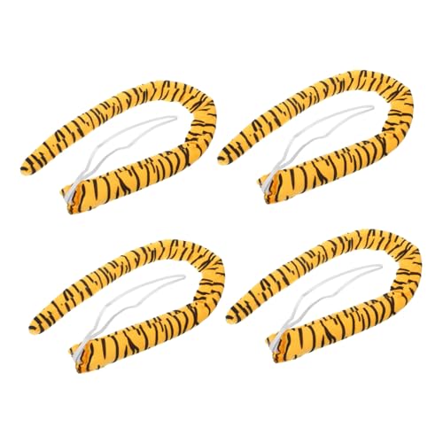 WESIEVYA Tiger Plüsch Tierkostüm Zubehör Weicher Kunstfell Für Halloween Cosplay Bühnenauftritte Tierverkleidung von WESIEVYA