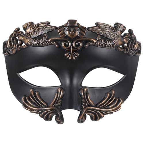 WESIEVYA Venezianische Maske Damen Venezianische Maske Für Karneval Und Halloween Halb Gesicht Cosplay Maske Ideale Kostümzubehör Für Änner Und Frauen Elegante Maskerade Accessoire von WESIEVYA