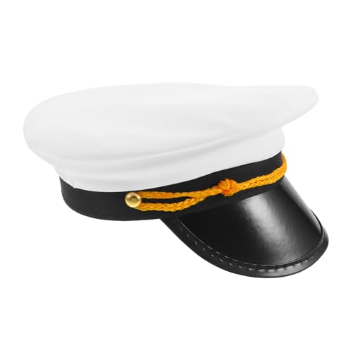WESIEVYA Verstellbare Kapitänsmütze im Eleganten Design für Kostümpartys Hochzeiten Am Strand Halloween Rollenspiele Leicht Tragbar für Fotos Stilvolle Outfits WESIEVYA Verstellbare Kapitänsmütze im Eleganten Design für Kostümpartys Hochzeiten Am Strand Halloween Rollenspiele Leicht Tragbar für Fotos Stilvolle Outfits von WESIEVYA