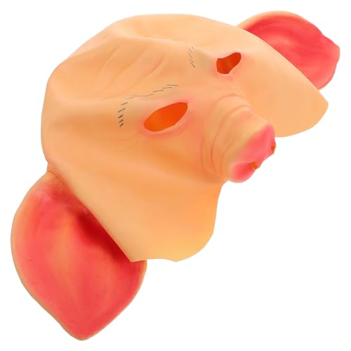 WESIEVYA Vollgesichts Schweinemaske für Halloween Ergonomisches Design Atmungsaktives Material Horror Cosplay Maske für Karneval und Partys von WESIEVYA