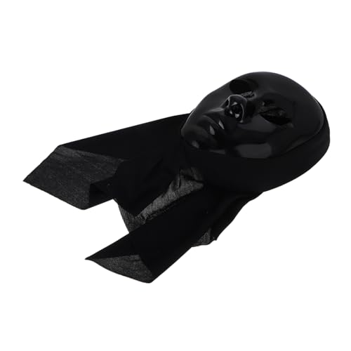 WESIEVYA Vollgesichtsmaske Halloween Party Masquerade Maske Schwarz Verstellbar Realistisch Detailliert Komfortabel Für Männer Frauen Street Dance Theater Cosplay WESIEVYA Vollgesichtsmaske Halloween Party Masquerade Maske Schwarz Verstellbar Realistisch Detailliert Komfortabel Für Männer Frauen Street Dance Theater Cosplay von WESIEVYA