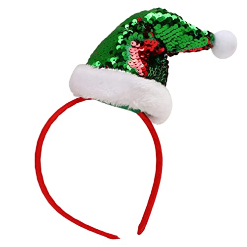 WESIEVYA Stirnband Haarband Weihnachtsmütze Kopfbedeckung Pailletten Glitzer Kopfschmuck Haarband für Jungen und Mädchen Frauen Mädchen WESIEVYA Stirnband Haarband Weihnachtsmütze Kopfbedeckung Pailletten Glitzer Kopfschmuck Haarband für Jungen und Mädchen Frauen Mädchen von WESIEVYA