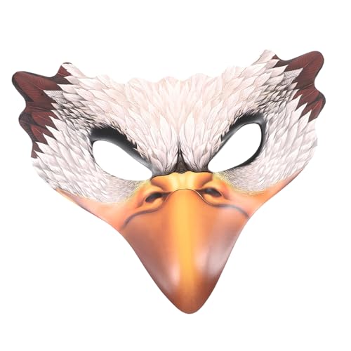 WESIEVYA Weiße Adlermaske Maske Im Tierdesign Foto Requisite Maskenmaske Halloween Tiermaske Partymaske Cosplay Maske Interessante Maske Party Cosplay Requisite Cosplay Requisiten von WESIEVYA