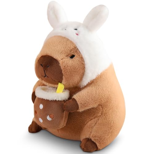 WESOPAN Capybara Plüschtier, Niedliche Capybara Kuscheltier Capybara Plushies Puppen Super Weiche Gefüllte Spielzeug Plüsch für Home Deko Kinder Geschenke (30cm Hase) von WESOPAN