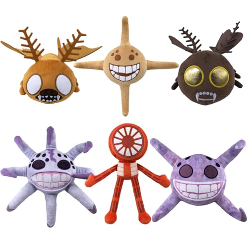 WESOPAN Doors Floor 2 Plüschtiere, 6 Stück Giggle Figure Gloombat Batmothor Grumble Plüsch für Spielefans, Jungen und Mädchen, Horrormonster-Plüschtiere für Halloween, Weihnachten, Geburtstag (6 PCS) WESOPAN Doors Floor 2 Plüschtiere, 6 Stück Giggle Figure Gloombat Batmothor Grumble Plüsch für Spielefans, Jungen und Mädchen, Horrormonster-Plüschtiere für Halloween, Weihnachten, Geburtstag (6 PCS) von WESOPAN