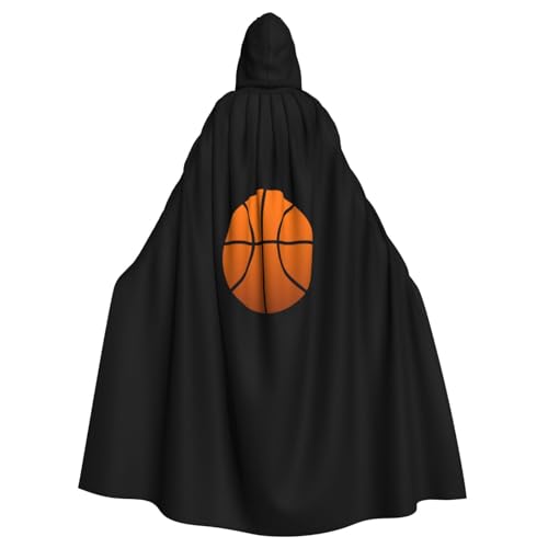 WESTCH Basketball Unisex Kapuzenumhang - Vielseitiger Kapuzenumhang mit Polyester-Material, perfekt für Halloween und Cosplay-Events von WESTCH
