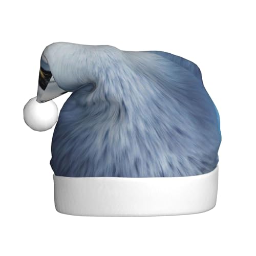 Warme & bequeme niedliche Pinguine fotografieren Nikolausmütze - Erwachsene Plüsch Weihnachtsmütze mit weißem Rand - Perfekte Urlaubsmütze für Weihnachten und Festliche Partys im Freien von WESTCH