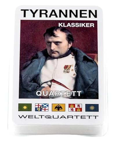 WESTCRAFT Karten Quartett Spiel + Sticker | Tyrannen I-IV Ungeziefer Marien-Erscheinung Junkfood Rauschgift | (Tyrannen Klassiker) von WESTCRAFT