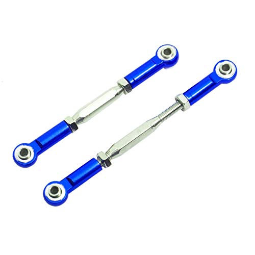 2Pcs Metall Einstellbare Lenkung Linkage Link Pull Rod für Slash 5807 HQ727 1/10 Auto Upgraded Teile,3 von WETG