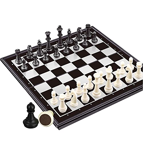 Schachspiele und mehr (3 in 1 Portable Small Black) von WEofferwhatYOUwant