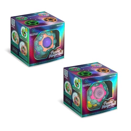 Regenbogenball, Magic Ball Geschicklichkeitsspiel Knobelspiel BZW Puzzleball Geschicklichkeitsspiele 3D Puzzle Ball Puzzlespiel Geduldspiele für Kinder ab 3 Jahre als Geschenk, 2 Stück von WFKKMEQ
