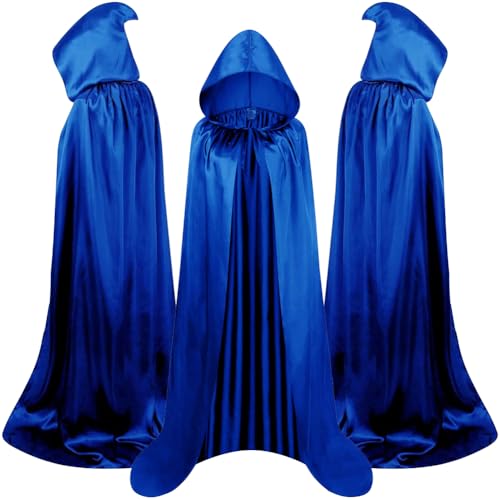 WFKKMEQ Halloween Vampir Capes, Kapuzenumhang Vampirumhang, Unisex Umhang, Fasching, Karneval Vampirkostüm für Erwachsene und Kinder - 110cm von WFKKMEQ