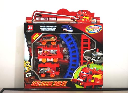 Zug Spielzeug mit Schienen, Eisenbahn Schienen Zug Set für Kinder Spielzeug Züge, Bestehend Kurven Track, Geschenk Lernspielzeug für Kinder ab 3-8 Jungen und Mädchen von WFKKMEQ