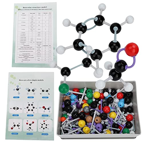 267-teiliger Organischer Anorganischer Molekülmodellbausatz für Chemiestudenten und -Lehrer Zum Aufbau von C-, H-, O-, N-, Br- und L-Strukturen 267-teiliger Organischer Anorganischer Molekülmodellbausatz für Chemiestudenten und -Lehrer Zum Aufbau von C-, H-, O-, N-, Br- und L-Strukturen von WGFOIP