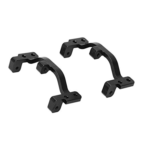 Servo Fixed Mount Upgrade Ersatzteil, 2pcs Aluminiumlegierung Basis Basis Metall -Pull -Stange -Basis für WPL C24 C14 C14K C24K 1/16 RC Car (Schwarz) von WGFOIP
