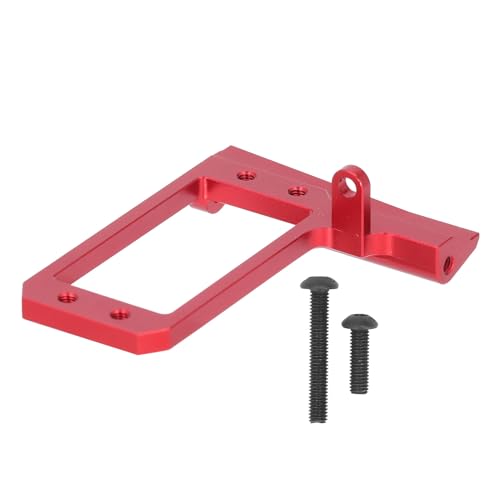 WGFOIP 1/10 Servo -Mount für Phoenix F10 VP, RC Servo Mount mit 4 Link -Adapter Low Center Aluminium -Legierungspfus -Zubehör Upgrade -Teile, um eine Verbesserte Reak (Rot) von WGFOIP