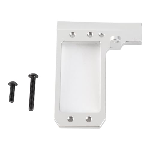 WGFOIP 1/10 Servo -Mount für Phoenix F10 VP, RC Servo Mount mit 4 Link -Adapter Low Center Aluminium -Legierungspfus -Zubehör Upgrade -Teile, um eine Verbesserte Reak (Silber) von WGFOIP