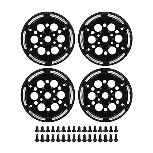 WGFOIP 1,9in RC Rad Felgen Ersatz für RC -Auto 1/10 Skala -Schalenräder mit Aluminiumlegierung Zurück für Axiale SCX10 Gen8 Geland II Finder 2 3XL E -Infraktion (Rundlochstil) von WGFOIP