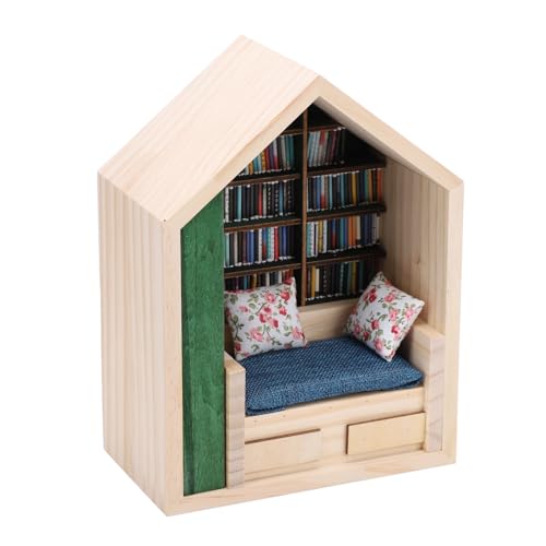WGFOIP 1 Miniatur-Bücherregal mit Puppenhausbüchern und Mini-Sofa für Praktischen Bücherständer, Bücherregal-Ornament Gegen Angstzustände, Heimdekoration Zum Stressabbau für WGFOIP 1 Miniatur-Bücherregal mit Puppenhausbüchern und Mini-Sofa für Praktischen Bücherständer, Bücherregal-Ornament Gegen Angstzustände, Heimdekoration Zum Stressabbau für von WGFOIP
