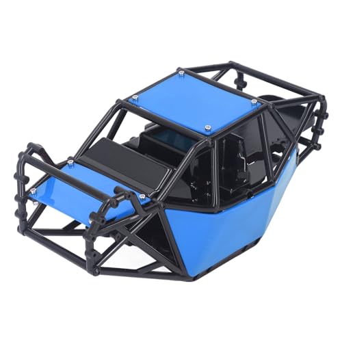 WGFOIP 1 STÜCKE RC-Überrollkäfig-Crawler-Karosserie, Kunststoff-RC-Autorahmen-Karosserie-Schutz-Überrollkäfig für Axial SCX10 und SCX10 II Kletterauto-Modellzubehör (Blau) von WGFOIP