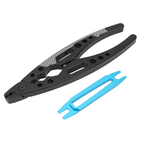 WGFOIP 1PCS RC -Stoßzange, Kugelendentferner, Multifunktionales Kugelgelenkwerkzeug für 1/8 1/10 1/12 RC -Automodell, Metallschockdämpferzange von WGFOIP