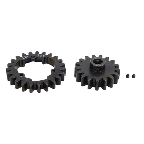 WGFOIP 23t Stahlsporngetriebe RC -Auto -Upgrade -Teile Ausgehärtetem Stahl #45 für E 2.0 mit Motorritzel Gefahr Glattes Betrieb Langlebig (17t) von WGFOIP