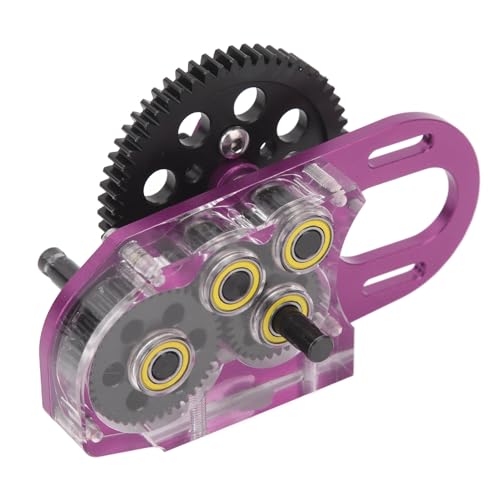 WGFOIP 2LOW -Getriebe mit Motorgetriebe Dual -Geschwindigkeits -Getriebe, RC -Autozubehör für SCX10 III III und Capra 1/10 Skalenmodell (Lila) von WGFOIP