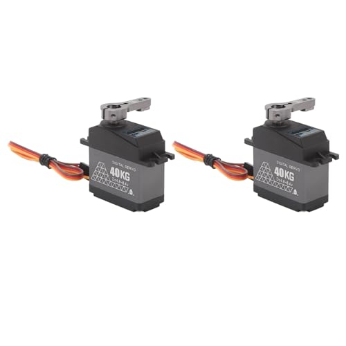 WGFOIP 40 Kg RC Digitales Servo, Hohe Torsion 25T Metal Servo Arm Set, Genauige Kontrolle für 1/12 1/10 1/8 RC -Autos Boote Roboter, 2 -Set von 2 WGFOIP 40 Kg RC Digitales Servo, Hohe Torsion 25T Metal Servo Arm Set, Genauige Kontrolle für 1/12 1/10 1/8 RC -Autos Boote Roboter, 2 -Set von 2 von WGFOIP