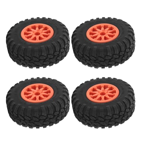 WGFOIP 4pcs 2,2 -Zoll -RC -Crawler -Hub -Reifen, Universeller Starker Grip RC Car Hub Ersatz für Axiale SCX10 90046 Redcat Gen8 (Orange) von WGFOIP