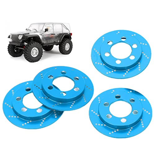 WGFOIP RC -Aluminiumbremsscheibe, RC -Bremssattel Aluminiumlegierung 1/10 RC Crawler Car mit Robustem Design für Axial SCX10 90046 AXI03007 (Blau) von WGFOIP